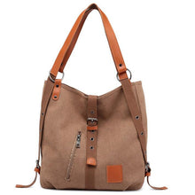 Load image into Gallery viewer, Multifunction Casual Women Canvas Handbag