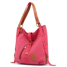 Load image into Gallery viewer, Multifunction Casual Women Canvas Handbag